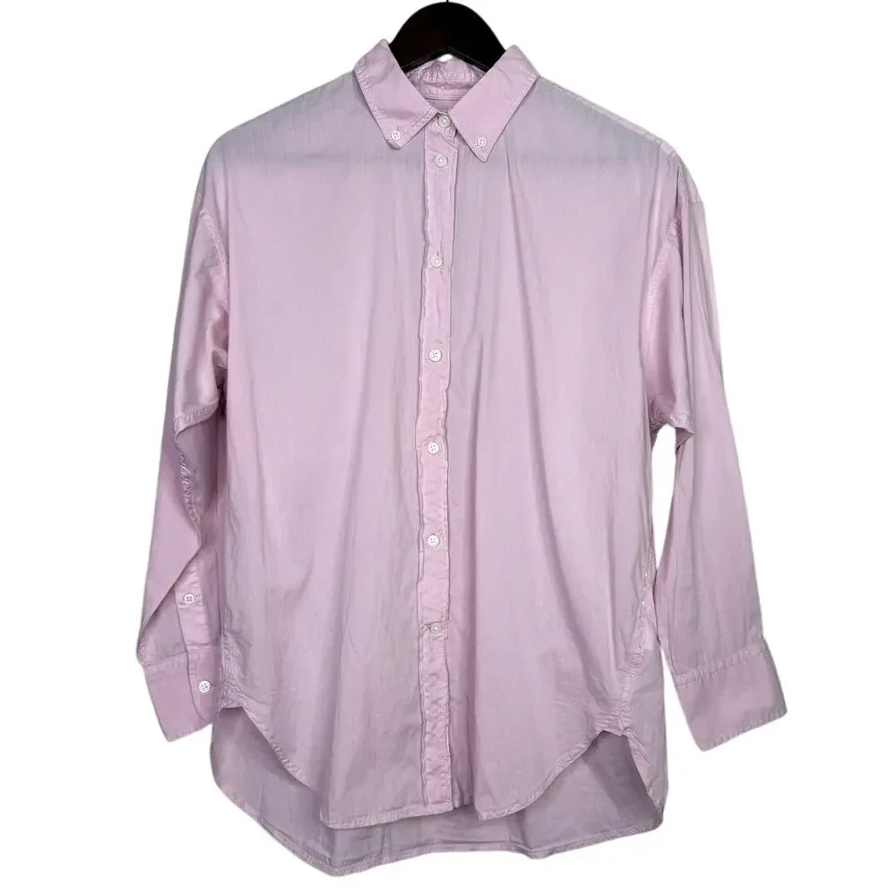 NWT J. Crew Men's Collared Button Down Relaxed Fit Long Sleeve Shirt Small Pink